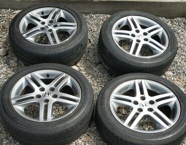 калпак для авто: Дөңгөлөктөр монтажда 215 / 55 / R 17, Колдонулган, Комплект, Жеңил унаалар, Куйма, тешиктери - 5