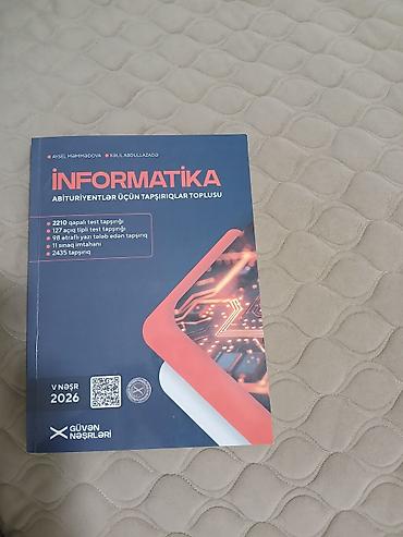 array test bankı pdf: Məhsul: “İnformatika – Abituriyentlər üçün tapşırıqlar toplusu” — 1