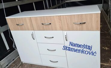Komode: Komode sa i bez ogledala 120cm duzine raznih dezena za siroku primenu — 4