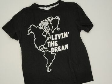 czarna koszula hawajska: T-shirt, Coccodrillo, 10 years, 134-140 cm, condition - Very good