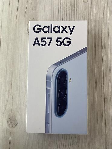Samsung Galaxy A57, Новый, 256 ГБ, цвет - Голубой, 1 SIM, 2 SIM, eSIM