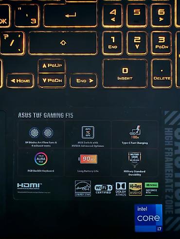 asus rog strix g17: ASUS TUF Gaming F15 oyun noutbuku ​Prosessor (CPU): Intel® Core™ — 3