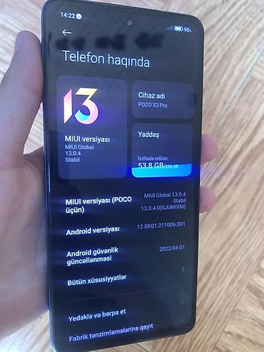poco x3 kabro: Poco X3 Pro, 256 GB, rəng - Mavi, Barmaq izi — 2