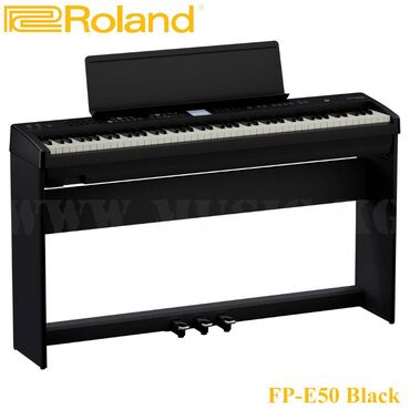 Пианино, фортепиано: Цифровое фортепиано Roland FP-E50 Black Современное портативное