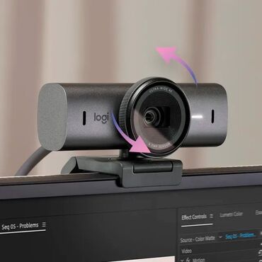 Веб-камеры: Веб-камера Logitech MX Brio 4K Graphite Высокое разрешение для at lalafo.kg — 9 Веб-камеры: Веб-камера Logitech MX Brio 4K Graphite Высокое разрешение для — 9