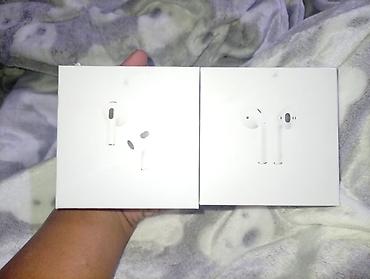 Уюлдук телефондор жана аксессуарлар: 1+1акция Беспроводные наушники AirPods (два варианта на коробках) — 4
