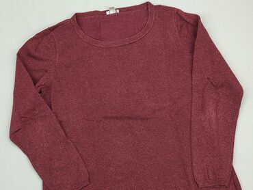 bluzki bordowe: Sweter, M, stan - Dobry