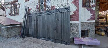ворота с калиткой: Ворота | Распашные, | Металлические, Б/у