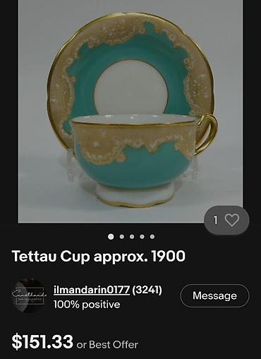 Ostali antikviteti: Tanjiri 1902g +,Kgl.Priv.Tettau.Nemacka. Nemacki deseetni tanjiri — 5