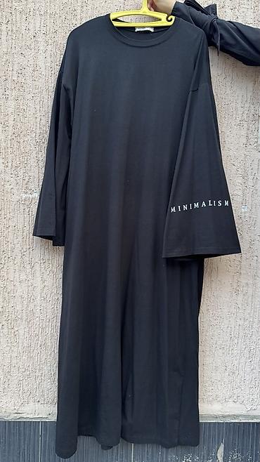 oversize: Черное платье-футболка oversize
Хорошее состояние. Супер удобное — 1