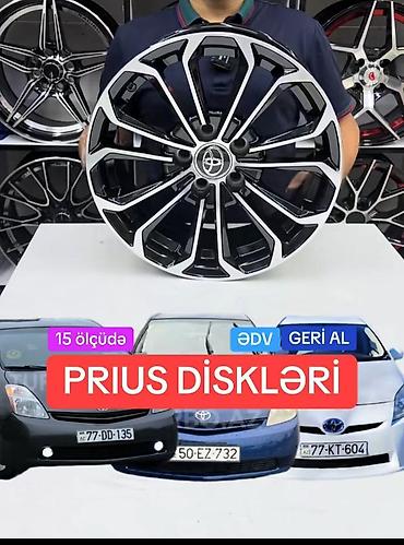 masın satısı: Toyota Prius üçün yüngül lehimli disk kolleksiyası - Uyğunluq: Toyota — 9