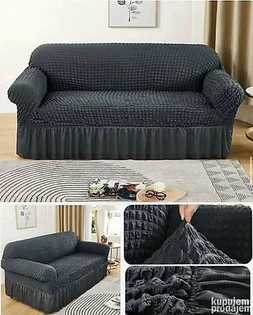 Prekrivači za nameštaj: Set rastegljivih navlaka sa karnerima – trosed, dvosed i fotelja — 1