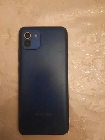 telefonun platasi nedir: Samsung Galaxy A03, 32 GB, rəng - Göy, İki sim kartlı
