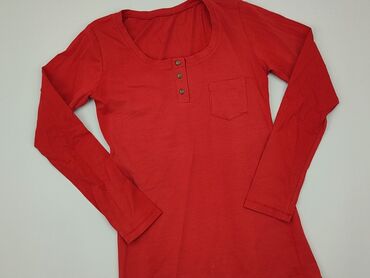 czerwona bluzki z różą: Blouse, L (EU 40), condition - Very good
