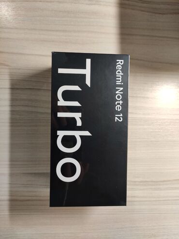 телефон 1000: Xiaomi, Redmi Note 12 Turbo, Новый, 256 ГБ, цвет - Черный, 2 SIM