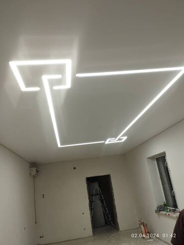 Натяжной потолок: Натяжной потолок Глянцевое, Матовое, 3D потолки Гарантия, Бесплатная консультация, Бесплатный замер — 10