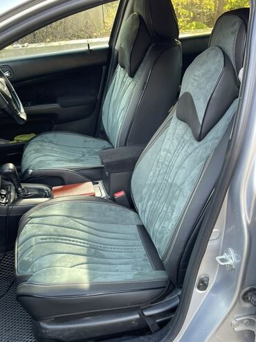 Чехлы и накидки на сиденья: Чехлы Экокожа, С подушкой, цвет - Серый, Honda — 3