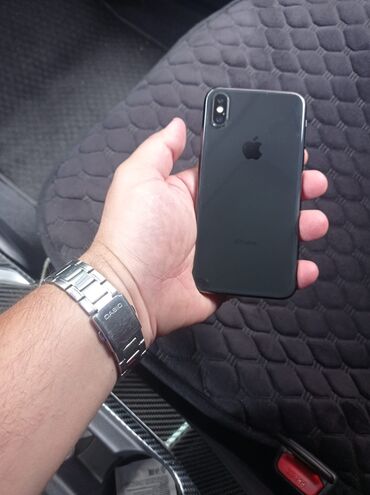 Apple iPhone: IPhone X, 256 GB, Black Titanium, Simsiz şarj, Face ID