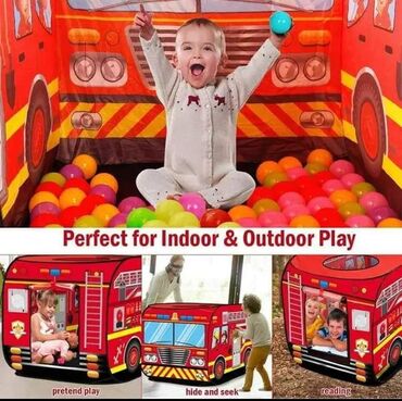 stvari za bebe: Vatrogasni auto sator za decu Sator igracka omogucava deci da imaju