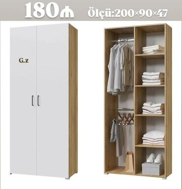 вытяжка встроенная в шкаф 50: Açılan, 2 qapılı Düz dolab, Qarderob, paltar dolabı