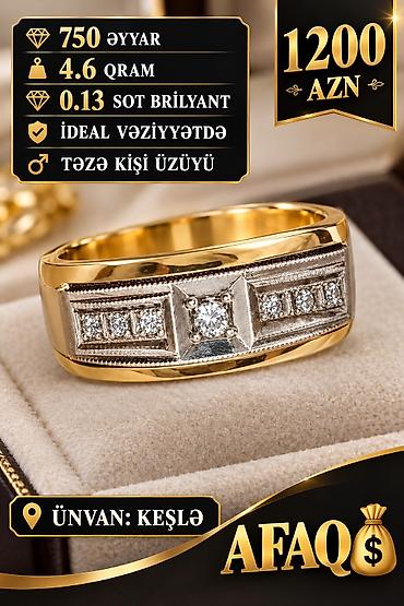Digər: 1200 azn 4.6 qram.750 eyyar.0.13 sot brilliant qaşlar.İdeal — 1