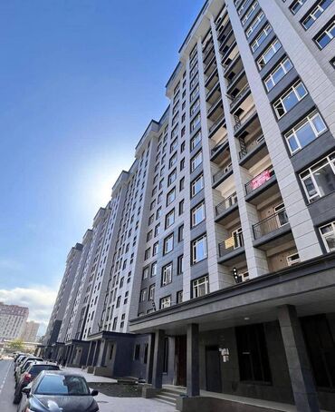 квартира в районе ахунбаева: 1 комната, 41 м², Элитка, 12 этаж, ПСО (под самоотделку)