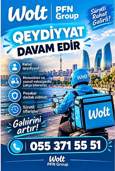 Moto-kuryer tələb olunur