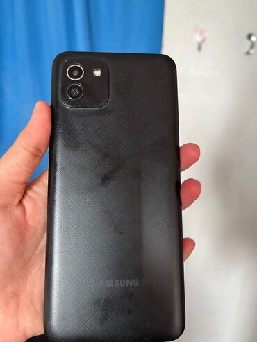 kontakt home telefonlar ucuz: Samsung Galaxy A03, 64 ГБ, цвет - Черный, Сенсорный