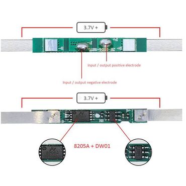 programmu 1s produktovyj magazin: Защитная плата ( модуль защиты) BMS 1S 3A/5-6A для литиевых батарей