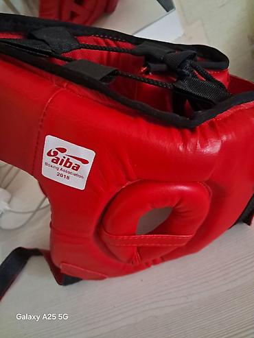 vele: Everlast boks baş qoruyucusu - Rəng: qırmızı - Ölçü: L - Üstündə AIBA — 3