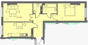 в селе манас: 2 комнаты, 60 м², Индивидуалка, 1 этаж, ПСО (под самоотделку)