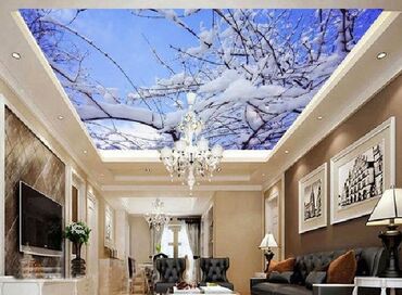 Натяжной потолок: Натяжной потолок Глянцевое, Матовое, 3D потолки Бесплатный замер, Гарантия, Монтаж — 2