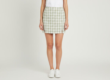 spódnice zielone w kratę: CKH Clockhouse, Women`s skirt, size L