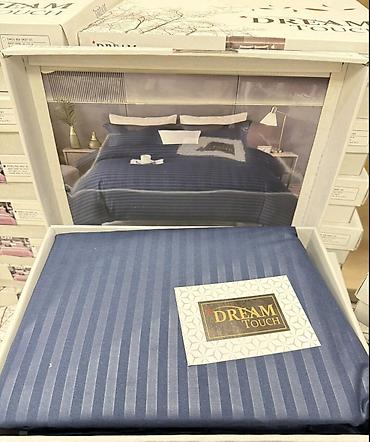 Posteljina: Set posteljine – satenska pruga (jacquard/stripe) - Dizajn: diskretne — 2