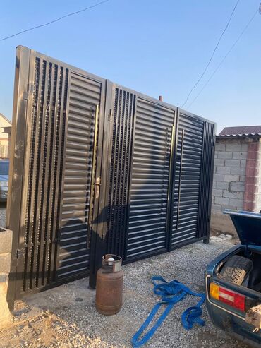 Откатные ворота: Металлические, Автоматические, Для частного дома, Для магазина, Для холодильника, С калиткой, Оптом, Новый, Бесплатная установка — 10