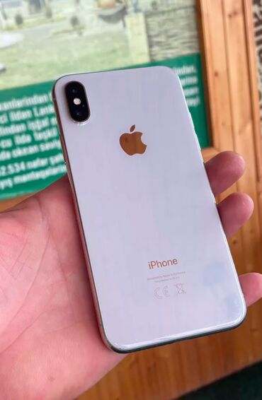 Apple iPhone: IPhone X, 64 GB, White Titanium, Face ID