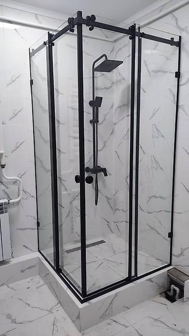 Душевые перегородки и ограждения: Душ тосмолорун даярдалган поддонго ылайыктап,сапатуу кылып жазап — 10