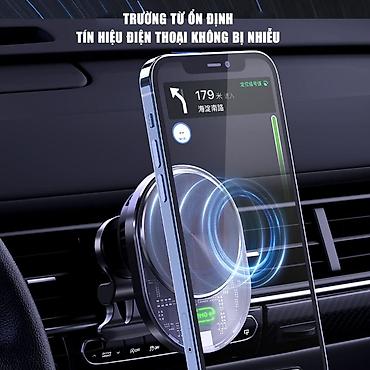prius kredit: Avtomobil üçün maqnitli simsiz şarjlı telefon tutacağı - Universal — 3