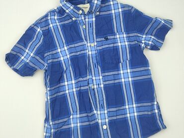 Shirt 10 years, condition - Very good, pattern - Cell, color - Blue