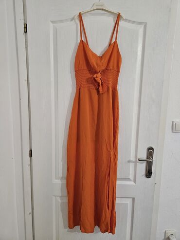haljine dugačke: XS (EU 34), S (EU 36), M (EU 38), color - Orange, Cocktail, With the straps