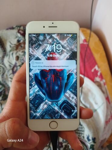 goycay telefon satisi: IPhone 6, 16 GB, Gümüşü, Barmaq izi