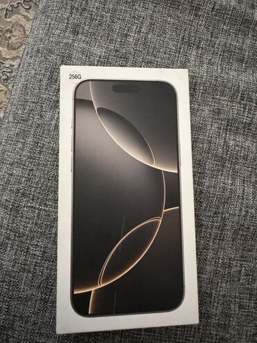 Apple iPhone: IPhone 16 Pro Max, Новый, 256 ГБ, Natural Titanium, Коробка