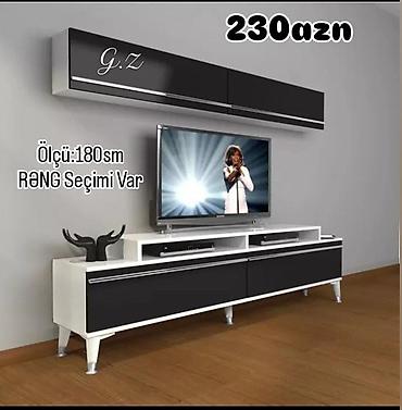 tilvizor alti: TV stendi və asma dolab dəsti - Ölçü: 180 sm - Rəng seçimi var - — 1