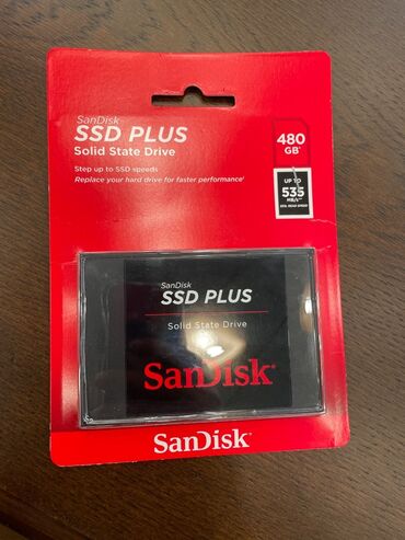 SSD diskləri: Daxili SSD disk Sandisk, 480 GB, Yeni