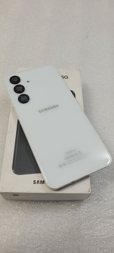 Samsung: Samsung Galaxy A55, Б/у, 256 ГБ, цвет - Белый, 2 SIM — 14