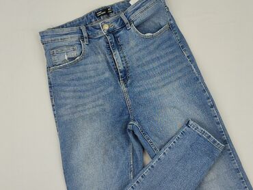woskowane spodnie z wysokim stanem h m: DENIM JEANS, Джинси жіночі, розмір XL
