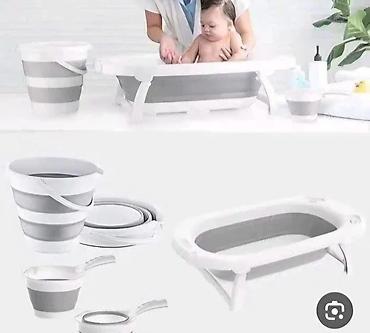 forma ideale ormaric za kupatilo: Sklopivi set za kupanje bebe (4 u 1) koji štedi prostor. Sadržaj seta — 2