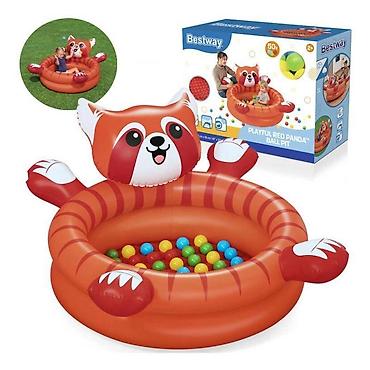 lidl bastenski program: Dečiji naduvavajući bazen sa lopticama – Bestway Playful Red Panda — 1