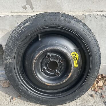 чехол на запаску: Дөңгөлөктөр монтажда <130 / 70 / R 15, Камдык, Жеңил унаалар, Темир, тешиктери - 4