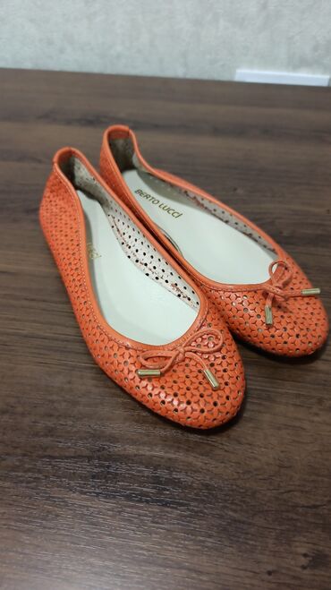 балетки туфли: Туфли 37, цвет - Оранжевый
